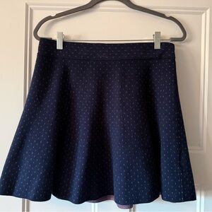 Club Monaco Printed Mini Navy Skirt